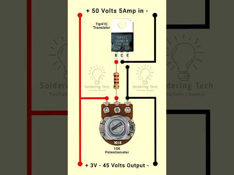 Voltage regulator circuit | 0 to 60V variable power supply #voltageregulator