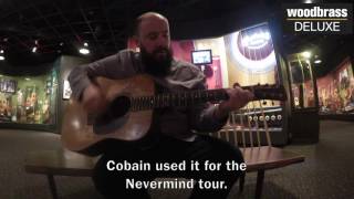 Video thumbnail for Woodbrass Deluxe au Musée Martin (Nazareth) : la D-18 1953 de Kurt Cobain et Elliott Smith by Woodbrass