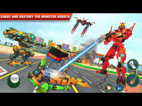 Flying Robot Bus Transform 3D Games