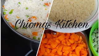 How To Cook Basmati Rice With Vegetable.EasyWayFor TeenagersToLearn/Nigerian Method/Chiomas Kitchen.