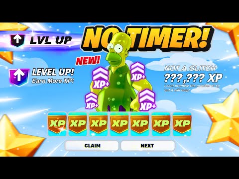 *NO TIMER* Fortnite XP MAP How To LEVEL UP FAST in SIMPSONS SEASON! (EARN XP For BATTLE PASS!)
