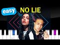 Sean Paul - No Lie ft Dua Lipa EASY PIANO TUTORIAL