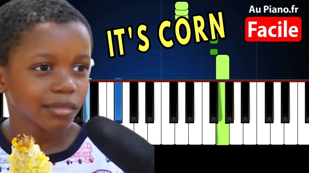 It's corn kid Tiktok Piano Tutorial FACILE Au Piano.Fr