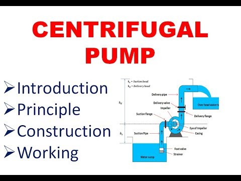 Centrifugal pump, construction, principle, working
