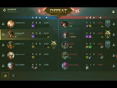 League of Legends Wild Rift - Suspicious Cheater / MMR Boosting?