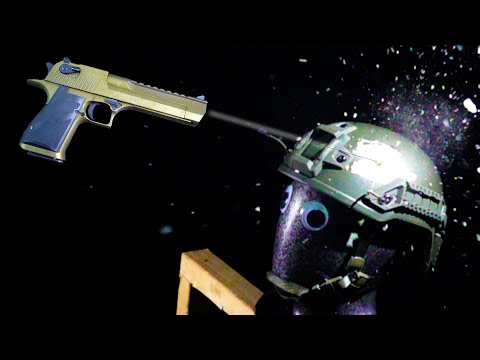 Ballistic Helmet  vs  Desert Eagle