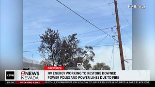 NV Energy working to restore downed power lines while some areas have been de-energized