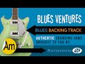 Blues Ventures backing track in A minor | 1960's style teen-beat surf guitar 12-bar!