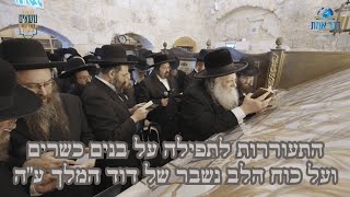 רבי שאול אלתר בקבר דוד המלך - התעוררות לתפילה על בנים כשרים ועל כוח הלב נשבר של דוד המלך ע"ה