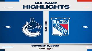 NHL Highlights | Canucks vs. Rangers - October 11, 2026
