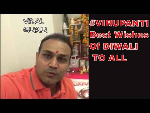 Virender Sehwag (Viru Paji) wishing happy Diwali in Viru style # Virupanti