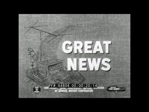 CHEVROLET 1955 150, 210 & BEL AIR PROMOTIONAL FILM \"GREAT NEWS\" GM PROVING GROUND 64804