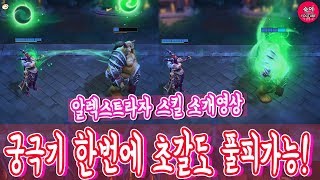 초갈도 한번에 풀피 가능?! 생명력 비율로 힐하는 알렉스트라자 스킬 소개 영상!