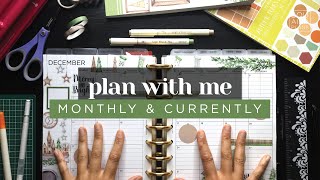 DECEMBER PLAN WITH ME :: Memory A Day & Currently Monthly Planner Setup in a Classic Happy Planner