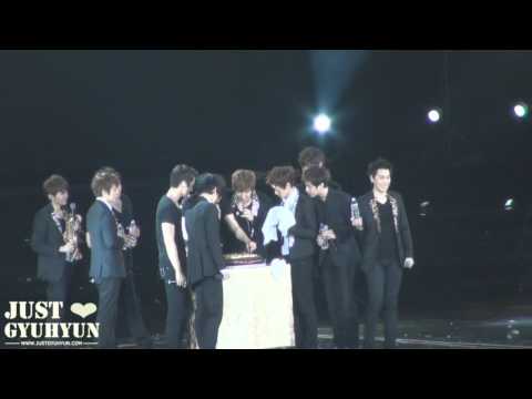 [HD Fancam] 120203 SS4 in Taipei - Happy birthday KyuHyun