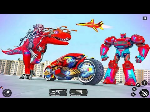 Flying Car Dino Transform Robot Games : Multi Robot Games 2021 - Android Gameplay