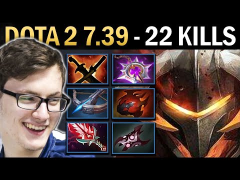 Chaos Knight Gameplay Miracle with 22 Kills and Heart - Dota 2 7.39