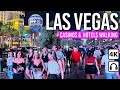 LAS VEGAS STRIP Nightlife 4K Walking Tour