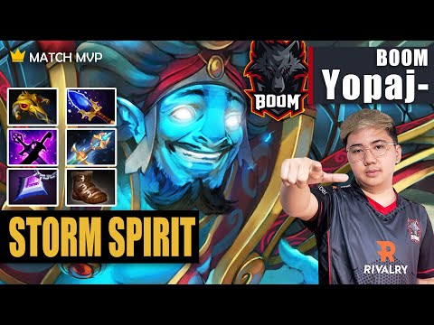 Storm Spirit Mid | BOOM.Yopaj- | YOPAJ- SIMPLE BUILD CRAZY GAME 19 KILLS | 7.31b Gameplay Highlights