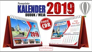 Desain Kalender Keren 2019 Cdr