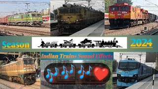 Terrific Loud Honking INDIAN TRAINS🇮🇳 Train Honking📢 Season 2024 | INDIAN🇮🇳 Powerfull Locomotives |