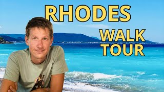 Rhodes 🇬🇷 — Elli Beach & Mandraki Harbour Walking Tour
