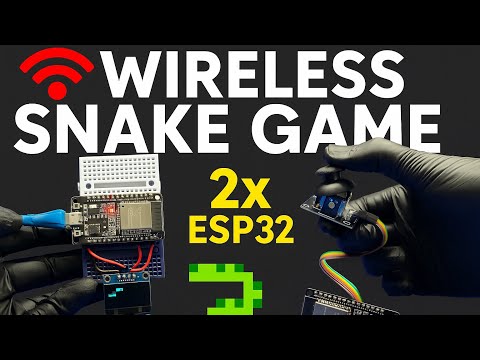 ESP32 Snake Game with Joystick | Play Wirelessly on OLED via Wi-Fi!