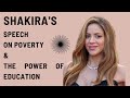 Shakira S AWESOME Speech On POVERTY THE POWER OF EDUCATION Qatar