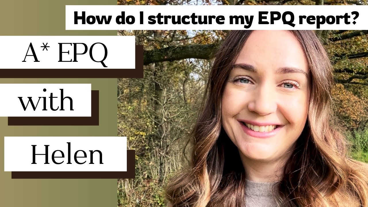 How do I structure my EPQ report?
