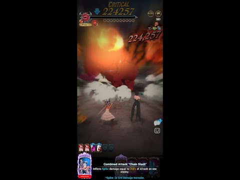7DS Grand Cross - Extreme red demon raid with jericho/blue ban 224k nuke p2