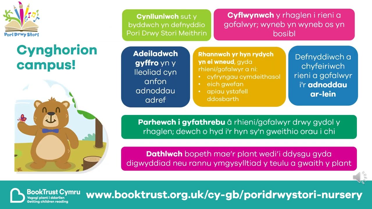 Pori Drwy Stori Meithrin - Hyfforddiant Ymarferwyr Hydref 24-25