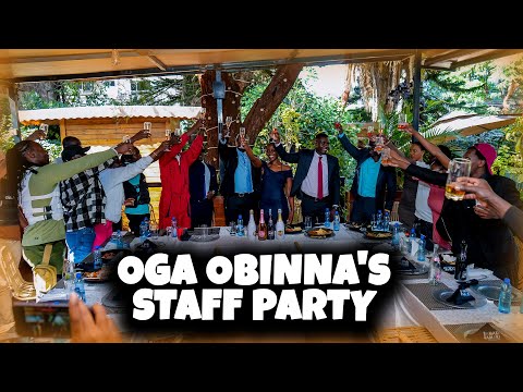 OGA OBINNA THROWS A LAVISH END YEAR PARTY ON to HIS STAFF MEMBERS 