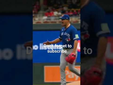 Jose Berrios fired up after striking out the side in the 3rd. #bluejays #mlb #wildcard