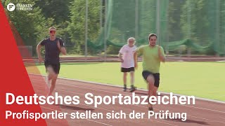 Deutsches Sportabzeichen: Profisportler stellen sich der Herausforderung
