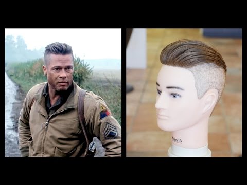 Brad Pitt Fury - Men's Haircut Tutorial - TheSalonGuy