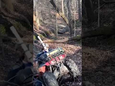 Honda fourtrax hill climb🥴#honda #atv #offroad #hillclimb #dctv #mudding #quads #shorts