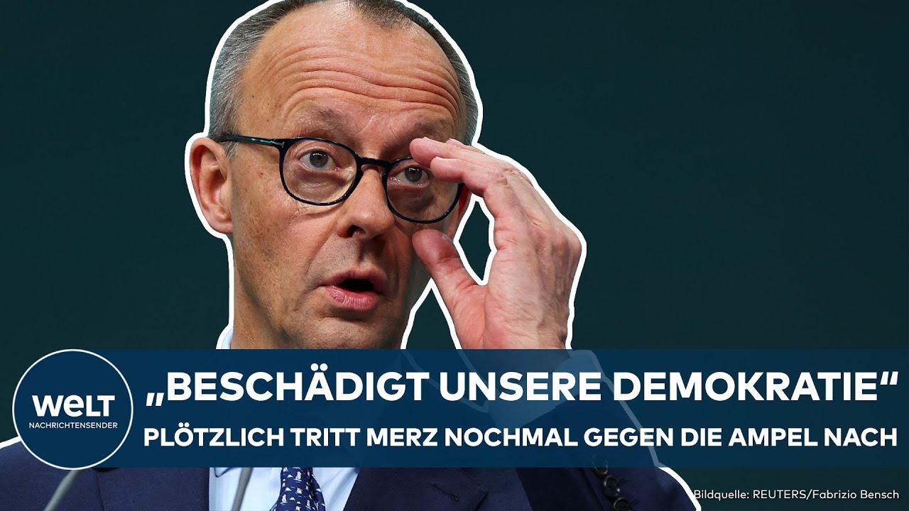 BUNDESTAGSWAHL: "Beschädigt unsere Demokratie!" Friedrich Merz tritt nochmal gegen die Ampel nach