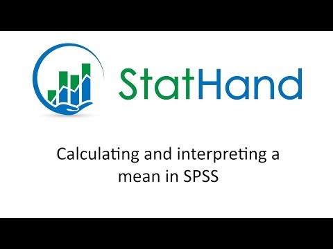 StatHand - Calculating and interpreting a mean in SPSS