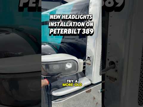 New headlights installation on my Peterbilt 389: XTREME VISION from RANEY’S CHROME