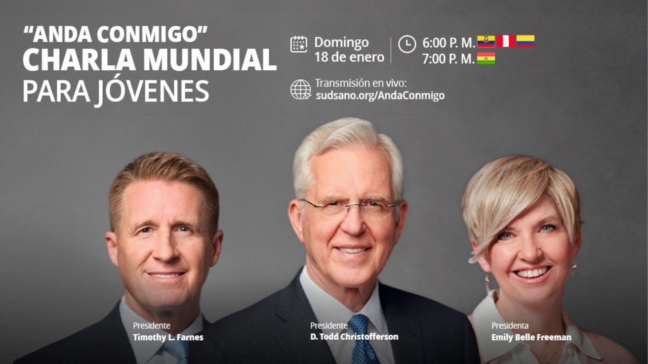 “Anda conmigo”, charla mundial para los jóvenes