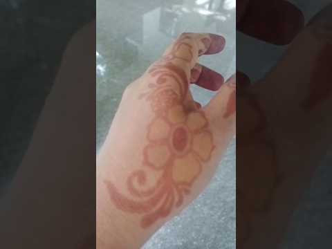 very simple mehandi art#hennaart #zerine zac #Shareena kodiyathur