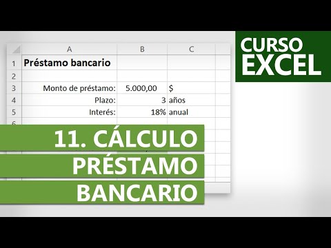 , title : 'Curso de Excel 2021 | Ejercicio 11: Cálculo de Préstamo Bancario'