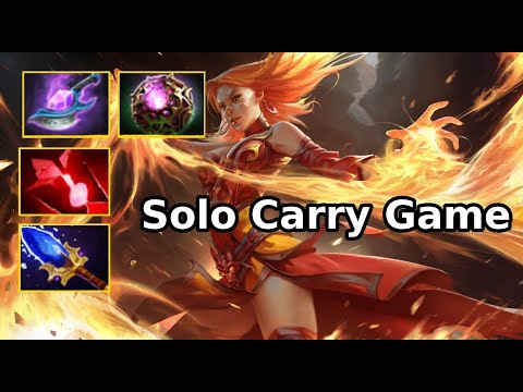 Lina Mid Magic Build Carry Game When Teammates Are Losing | Dota 2 New Meta Highlights 7.29