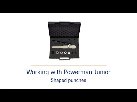 Manually operated hydraulic pump Powerman Junior -  shape punch tool HD | häwa