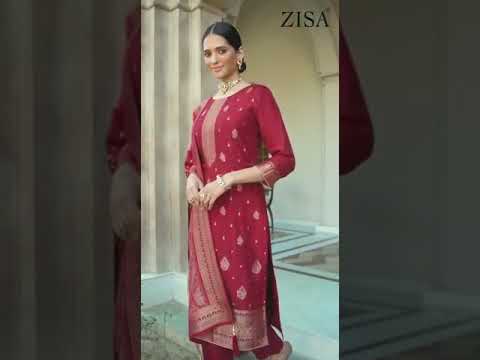 Zisa Arshi Vol 2 Dola Jacquard Wholesale Designer Salwar Suit Catalog – product video thumbnail