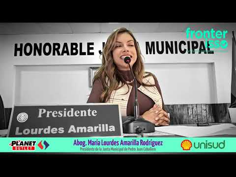 Presidente Lourdes Amarilla presentá informe Nro. 26 Junta Municipal de Pedro Juan Caballero