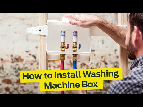 How to Install SharkBite Washing Machine Outlet Box