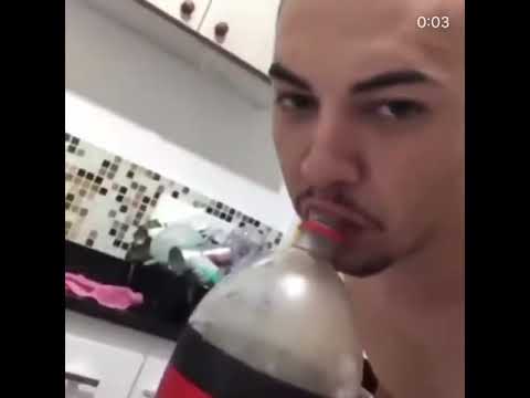 Guy Drinks Soda and Then Turns Distorted Meme