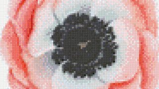 cross stitch world - big beautiful flower