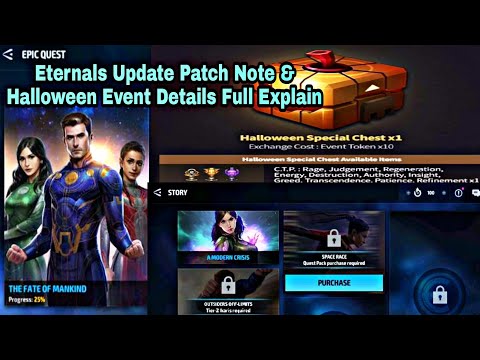 Eternals Update Patch Note & Halloween Event Details Full Explain - Marvel Future Fight